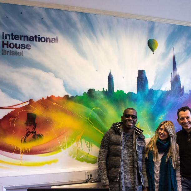 mural at International House Bristol