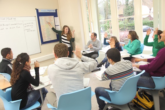 English Teacher Training with Trainees in Class attending a CELTA Course